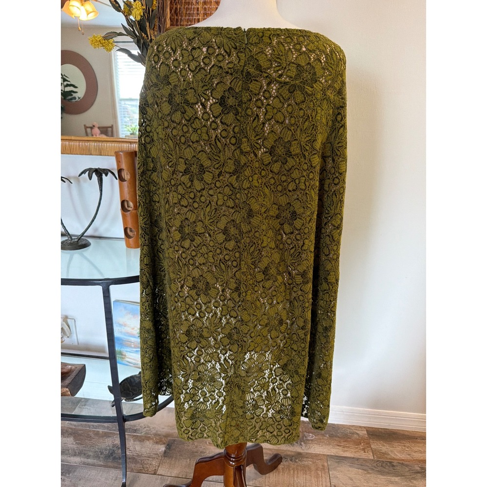 LACEMADE OLIVE LACE MIDI SKIRT 3X Curve&Plus Enchanted Forest Skirt - Picture 5 of 12